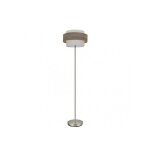 Pied salon myriam 1xe27 nickel / gris bois