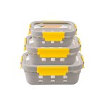 Pika - lot de 3 boites alimentaires sous vide en verre + pompe de mise sous vide - 370ml + 640ml + 1050ml ... Pika - lot de 3 boites alimentaires sous vide en verre + pompe de mise sous vide - 370ml + 640ml + 1050ml ...