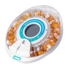 Pilulier automatique pour personnes ages avec alarme, pilulier electronique verrouill 28 jours, son ...
