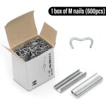 Pince a anneau de porc pour cage d'animaux, outil et 600 clips m, agrafes, cage a mailles de poulet, ...