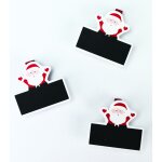 Pince � linge p�re no�l ardoise 4, 5cm 3 pi�ces