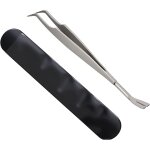 Pince a tiques, 2 en 1 pince a tiques en acier inoxydable, bote de rangement professionnelle en mtal ...