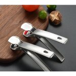 Pince a vapeur a main en acier inoxydable anti - br�lure, pince a bol chaud, pince a pot, four a micro ...