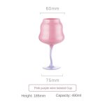 Pinkycolor - gobelet d�coratif polyvalent, tasse a changement graduel, tasse a jus, cr�me, vin noble, ...
