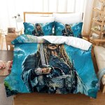 Pirates of the caribbean impression en d parure de couette avec fermeture eclair housse de couette respirantep ...