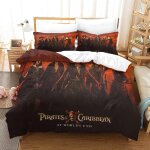 Pirates of the caribbean impression en d parure de couette avec fermeture eclair housse de couette respirantep ...