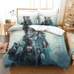 Pirates of the caribbean impression en d parure de couette avec fermeture eclair housse de couette respirantep ...