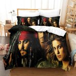 Pirates of the caribbean impression en d parure de couette avec fermeture eclair housse de couette respirantep ...