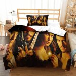 Pirates of the caribbean impression en d parure de couette avec fermeture eclair housse de couette respirantep ...
