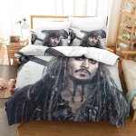 Pirates of the caribbean impression en d parure de couette avec fermeture eclair housse de couette respirantep ...