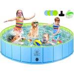 Piscine pour chien, 120x30cm, piscine enfant, piscine pliable, baignoire chien portable et antidrapant ...