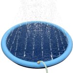 Piscine gonflable pour animaux de compagnie, 150 / 170cm, arroseur d'eau, tapis de jeu, polymres de ...