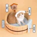 Piscine de printemps chaude de style japonais, lit de chat, forme de baignoire, maison pour chien, poignées, ... Piscine de printemps chaude de style japonais, lit de chat, forme de baignoire, maison pour chien, poignées, ...