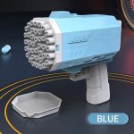 Pistolet a bulles poreux portatif 40 trous / jeu de mariage / jouet d'extrieur a bulles (sans eau a ...