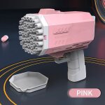 Pistolet a bulles poreux portatif 40 trous / jeu de mariage / jouet d'extrieur a bulles (sans eau a ...