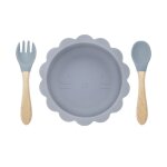 Pivoter - ensemble de couverts en silicone avec logo personnalis pour bb, bol de discussion mignon, ...