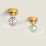 Plafonnier aluminium hassi vert