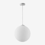 Plafonnier boule en verre uvol blanc �30 cm