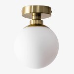 Plafonnier avec boule en verre uvol traditional dor�