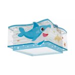 Plafonnier pour enfants 2 lumi�res little shark e27