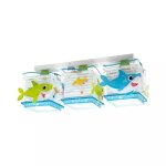 Plafonnier pour enfants 3 lumi�res little shark e27