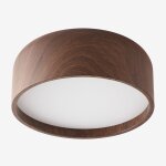 Plafonnier en fer glatzer marron bois fonc�