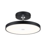 Plafonnier led 3 - step - dim hildor 2700k 2100lm 230v 26, 5w gradable noir mat#chrome