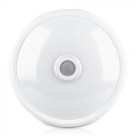 Plafonnier led 8w avec d�tecteur de mouvement pir et cr�pusculaire blanc chaud 3000k
