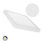 Plafonnier led carr� 24w extra - plat (cri90) microprismatique cct s�lectionnable (ugr17) 280x280 mm ...