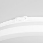 Plafonnier led d'ext�rieur pvc - synth�tique blanc 20x20x4 cm