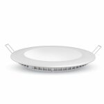 Plafonnier led rond 18w extra plat (eq 120w) vt - 1807 4860 / 4861 / 4862 - blanc froid (6000k) - blanc ...
