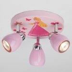Plafonnier led rose princess, 3 lampes