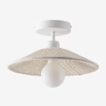 Plafonnier en lin massina beige cr�me