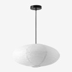 Plafonnier en papier de riz gogian blanc