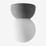 Plafonnier de plafond en ciment avec boule en cristal bublik