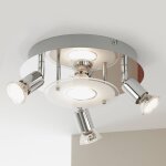 Plafonnier rond led start a 4 lampes