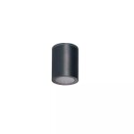 Plafonnier saillie rond pour 1 ampoule gu10 etanche ip65 graphite