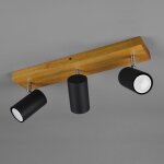 Plafonnier avec spots marley, noir mat, 3 lampes