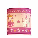 Plafonnier suspension princesse rose pour enfant Plafonnier suspension princesse rose pour enfant