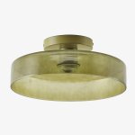 Plafonnier en verre jaxal vert cactus �35 cm