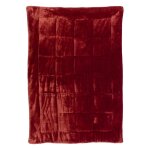 Plaid betender en polyester geranium 130 x 180