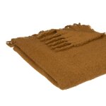 Plaid - effet mohair ultra doux polyester bronze 180x130 cm