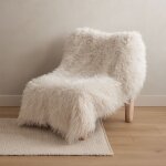 Plaid fausse fourrure a poil long