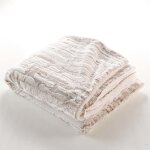 Plaid imitation fourrure sherpa beige 180x220cm