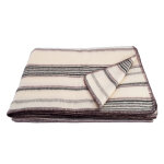 Plaid laine et mohair a rayure