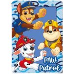 Plaid pat patrouille enfant couverture polaire douce 100x140 cm (taille taille unique, couleur bleu)