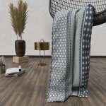 Plaid polaire en microfibre 120x160 cm lisbonne, par soleil d'ocre