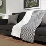 Plaid polaire microfibre doubl� sherpa 120x160 cm victoria, par soleil d'ocre