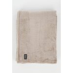 Plaid polaire en polyester beige 180x130