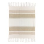 Plaid ray� recycl� isabel en coton recycle naturel 130 x 160